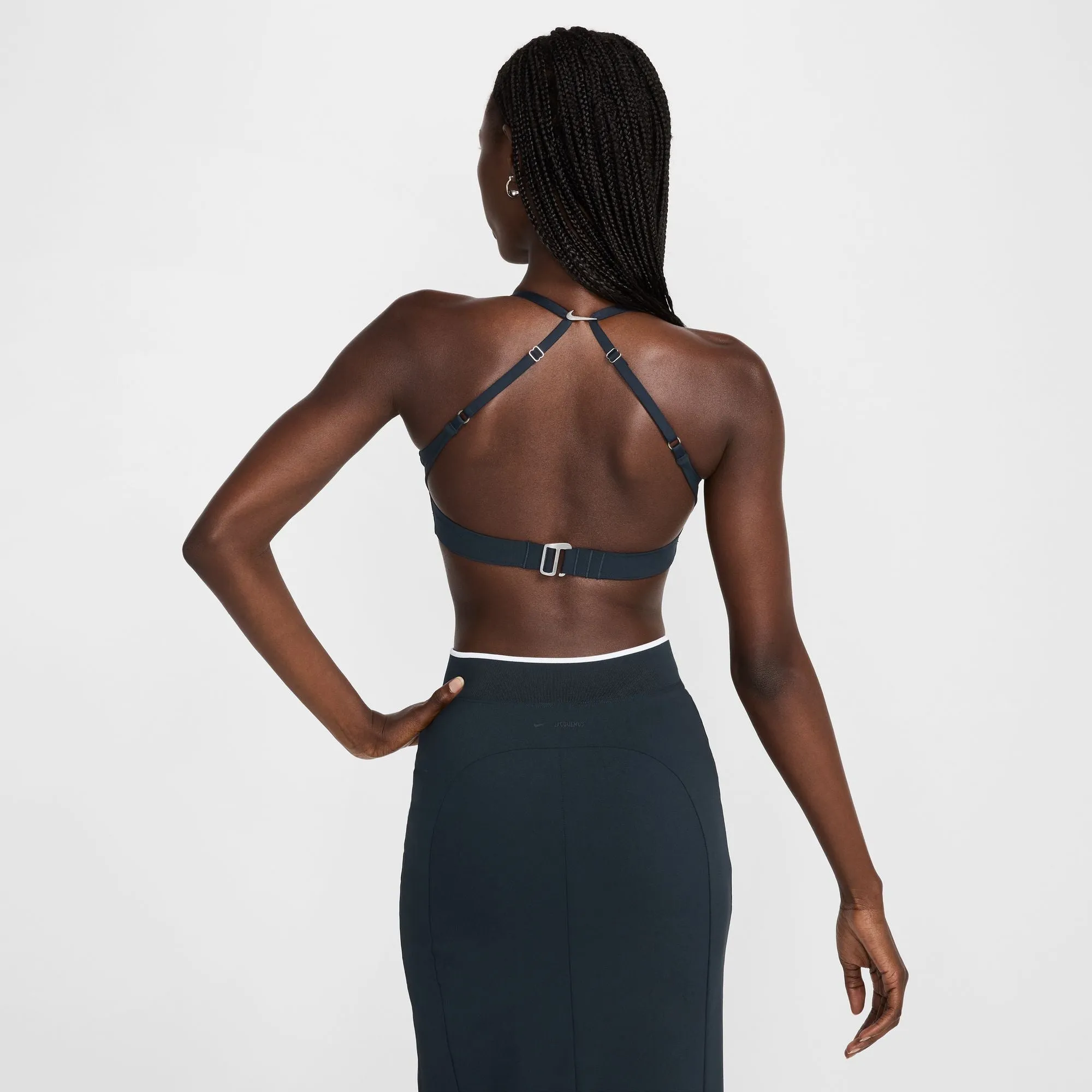 Nike X Jacquemus Women Bra Dark Obsidian/White