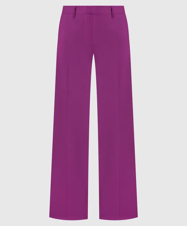 OFFWHITE PURPLE PANTS WITH LOGO PATCH