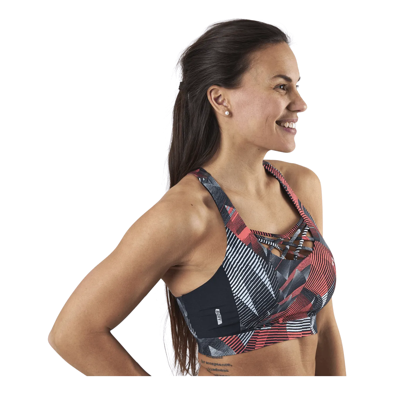 Only Play Judie Aop Training Bra Black
