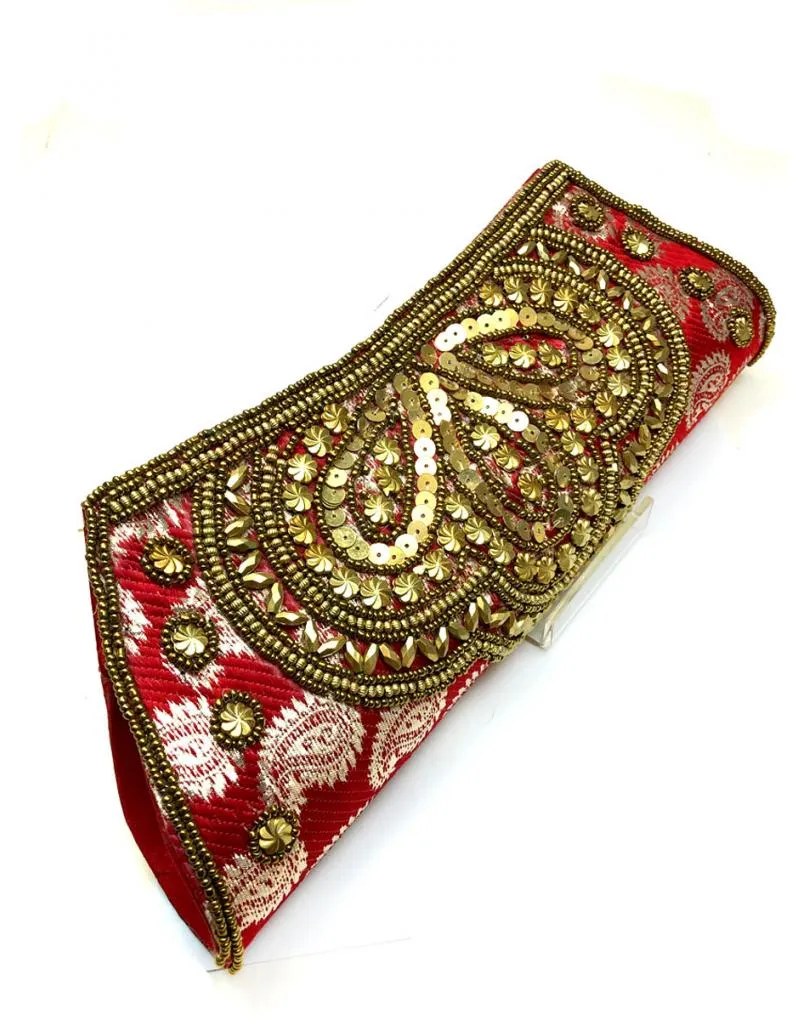 ORIGINALES BOLSOS ROJOS PARA MUJER CON FORMA BAGUETTE
