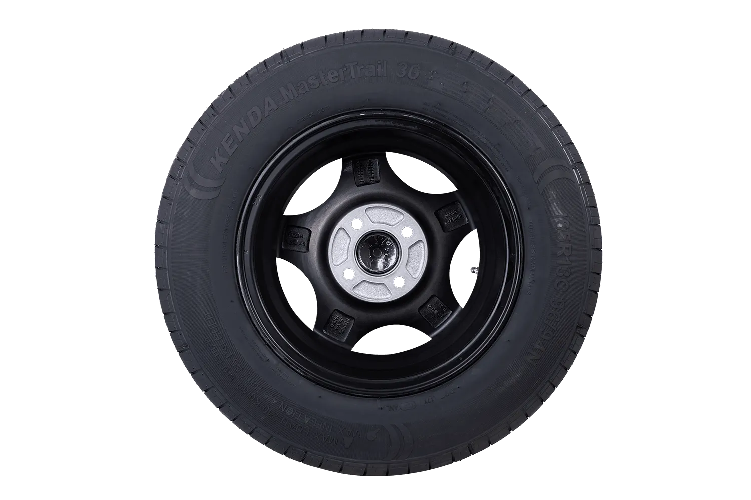 OUTLET Rueda de remolque reforzada NEUMÁTICO KENDA 165 R13C 96/94N LLANTA ALU STARCO 5Jx13 4x100 ET:30 60.5mm