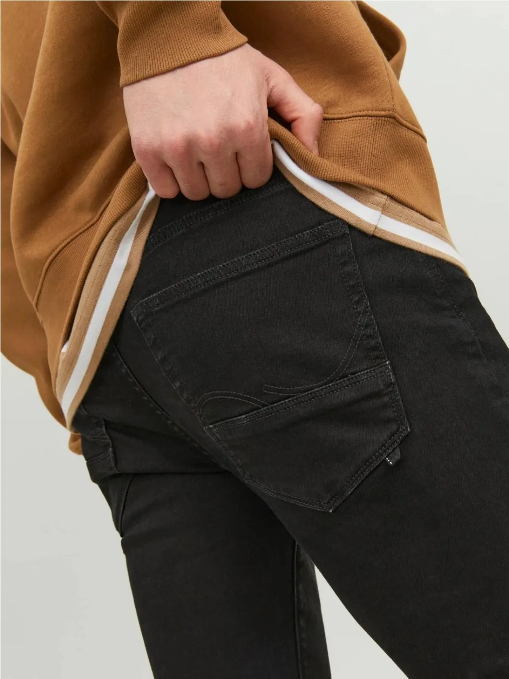 PANTALON VAQUERO JACK & JONES HOMBRE JJIGLENN JJFOX NEGRO