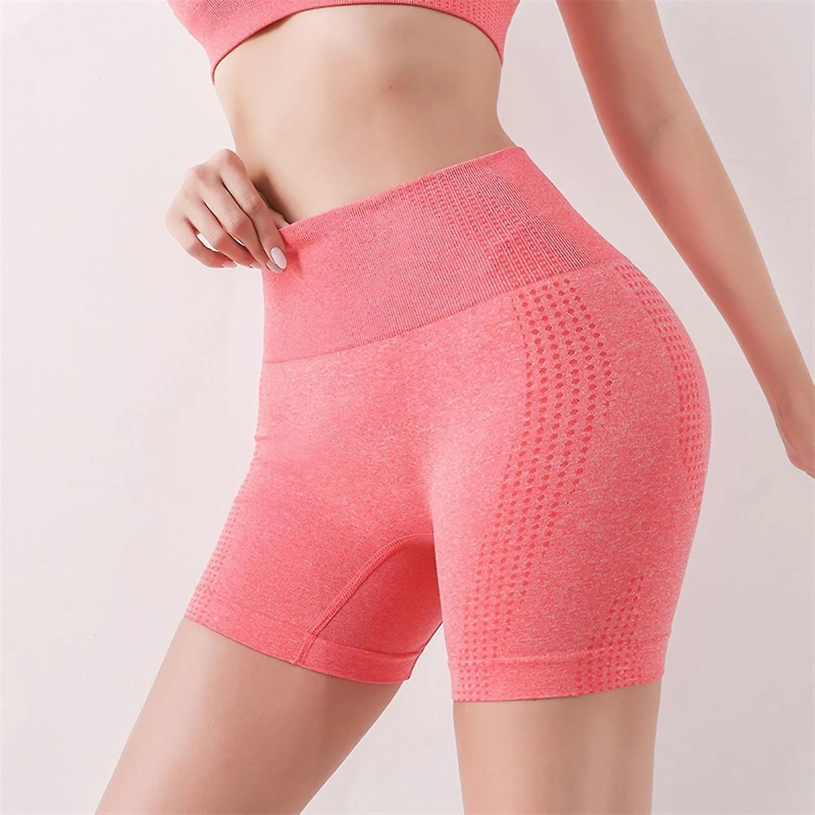 Pantalones cortos con forma de iones, tela transpirable de confort, pantalones cortos de yoga de control de barriga nuevos