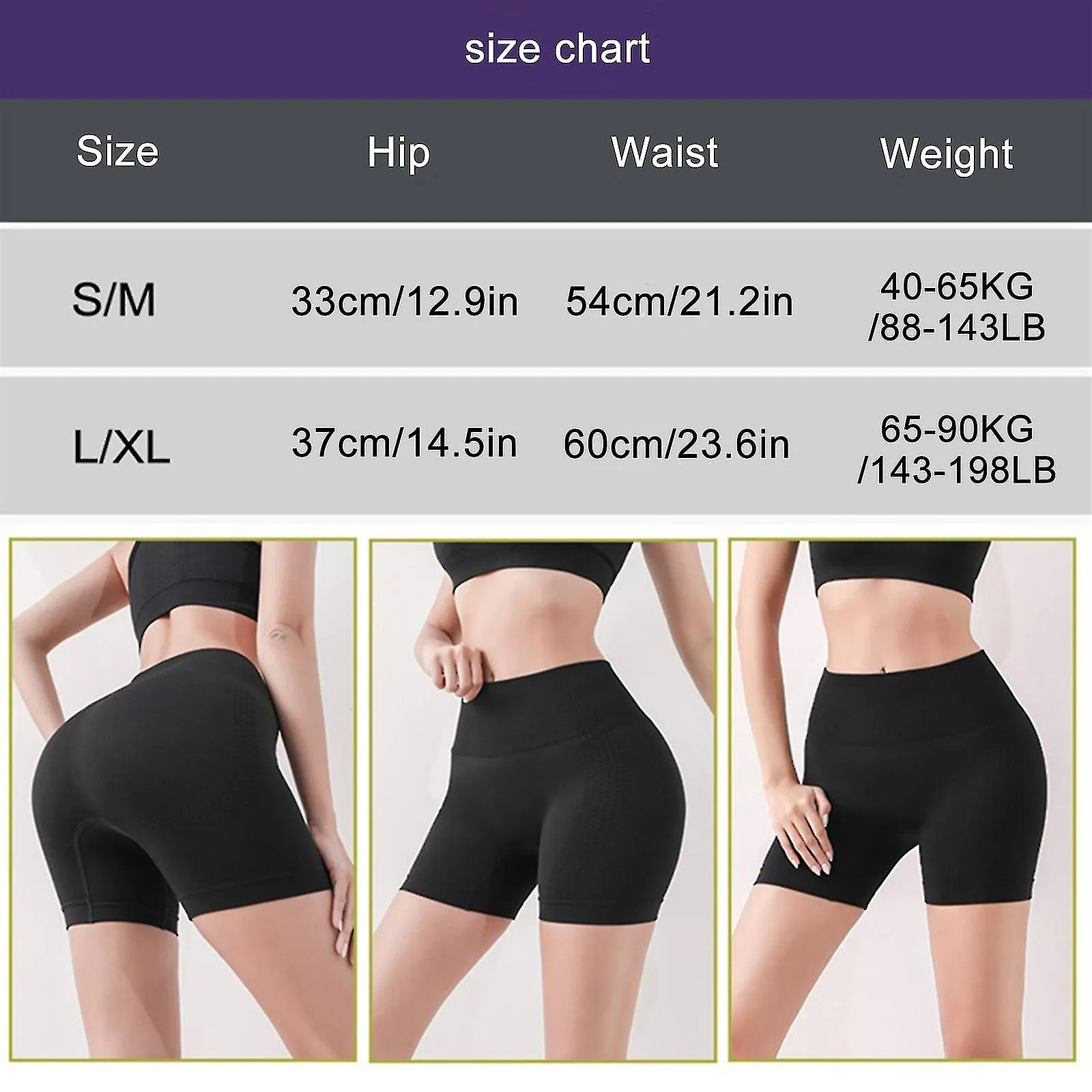 Pantalones cortos con forma de iones, tela transpirable de confort, pantalones cortos de yoga de control de barriga nuevos
