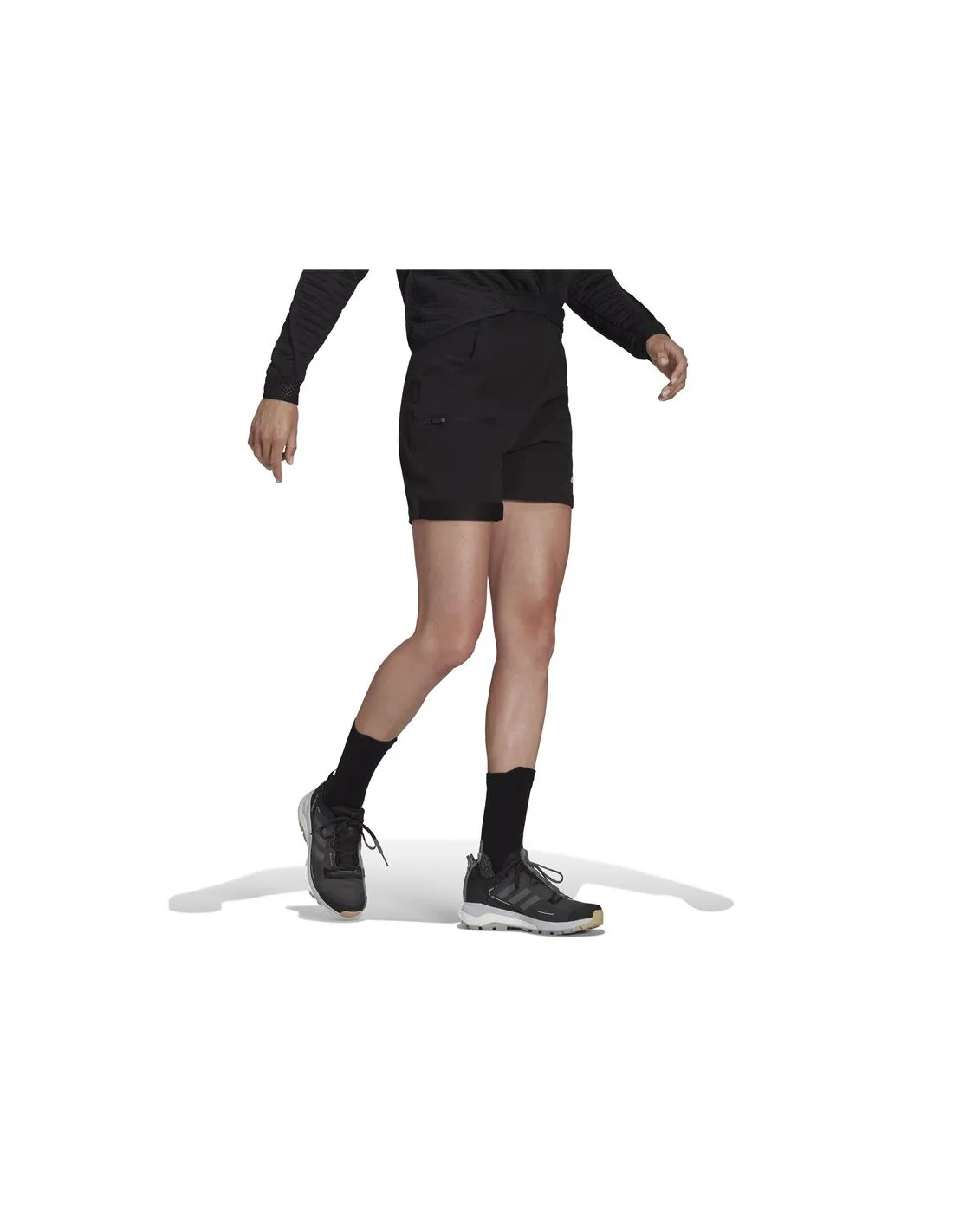 Pantalones cortos de senderismo adidas Terrex Zupahike Mujer Bk