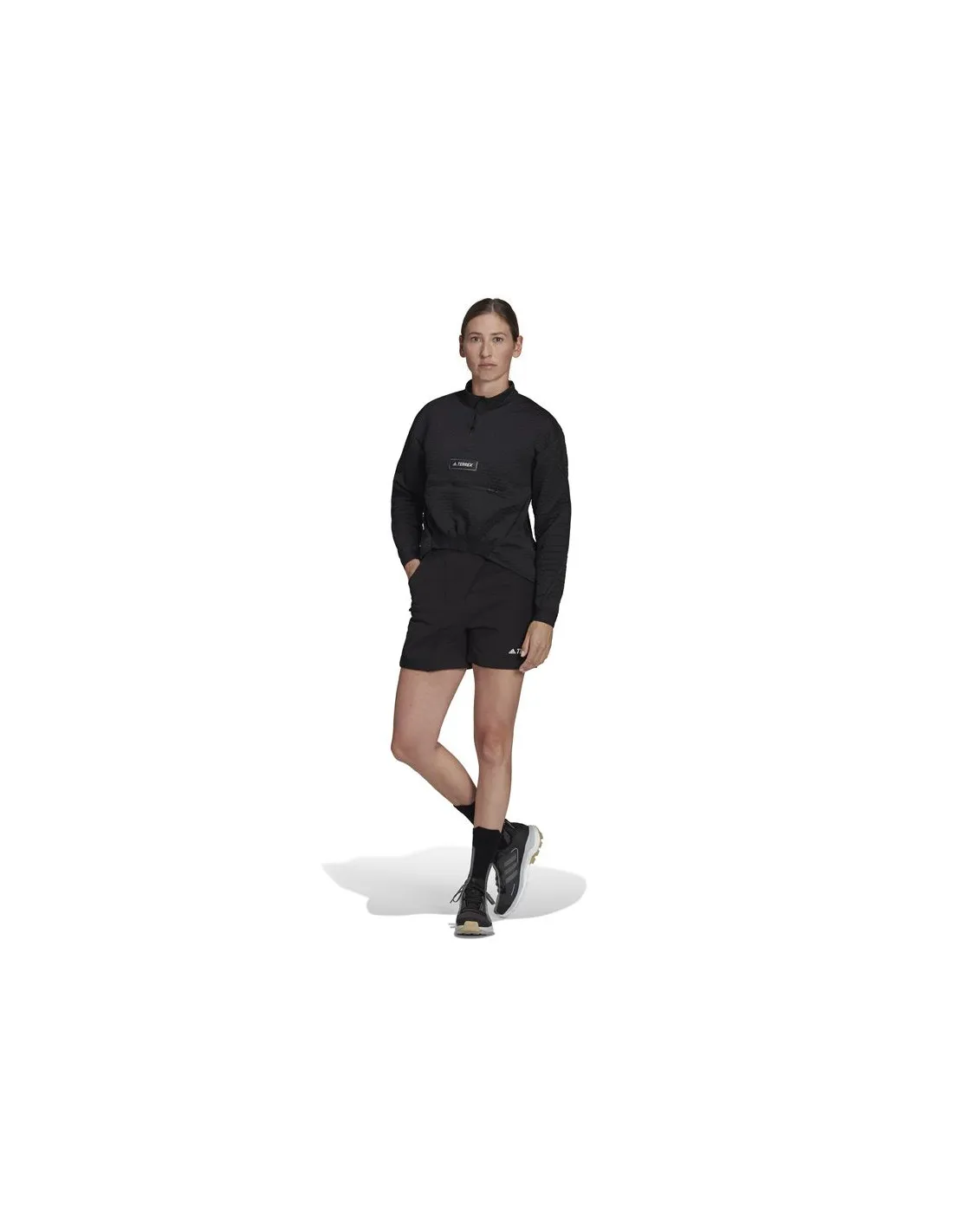 Pantalones cortos de senderismo adidas Terrex Zupahike Mujer Bk