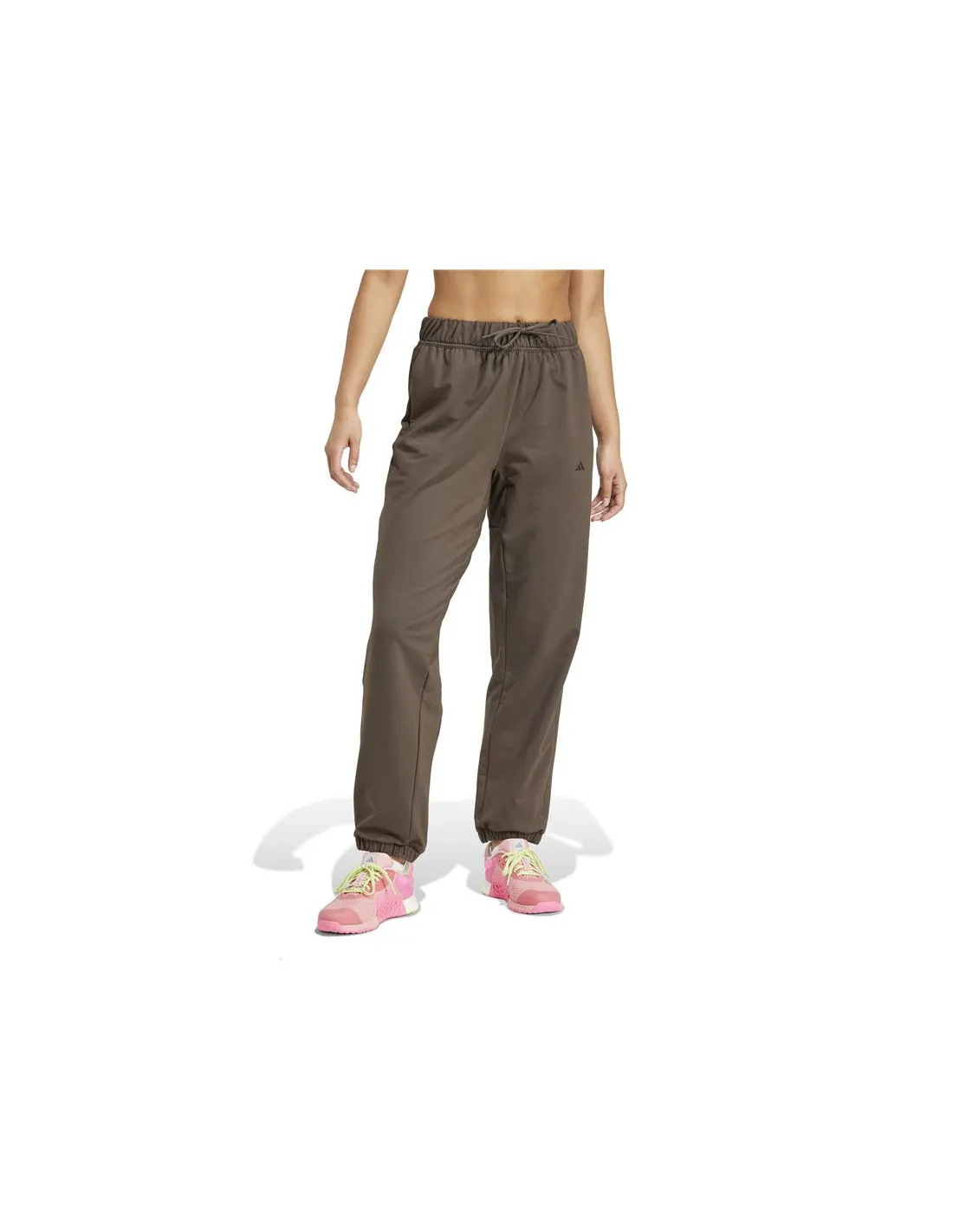 Pantalones de Fitness adidas Power Loose Fit French Terry Mujer Verde Oliva