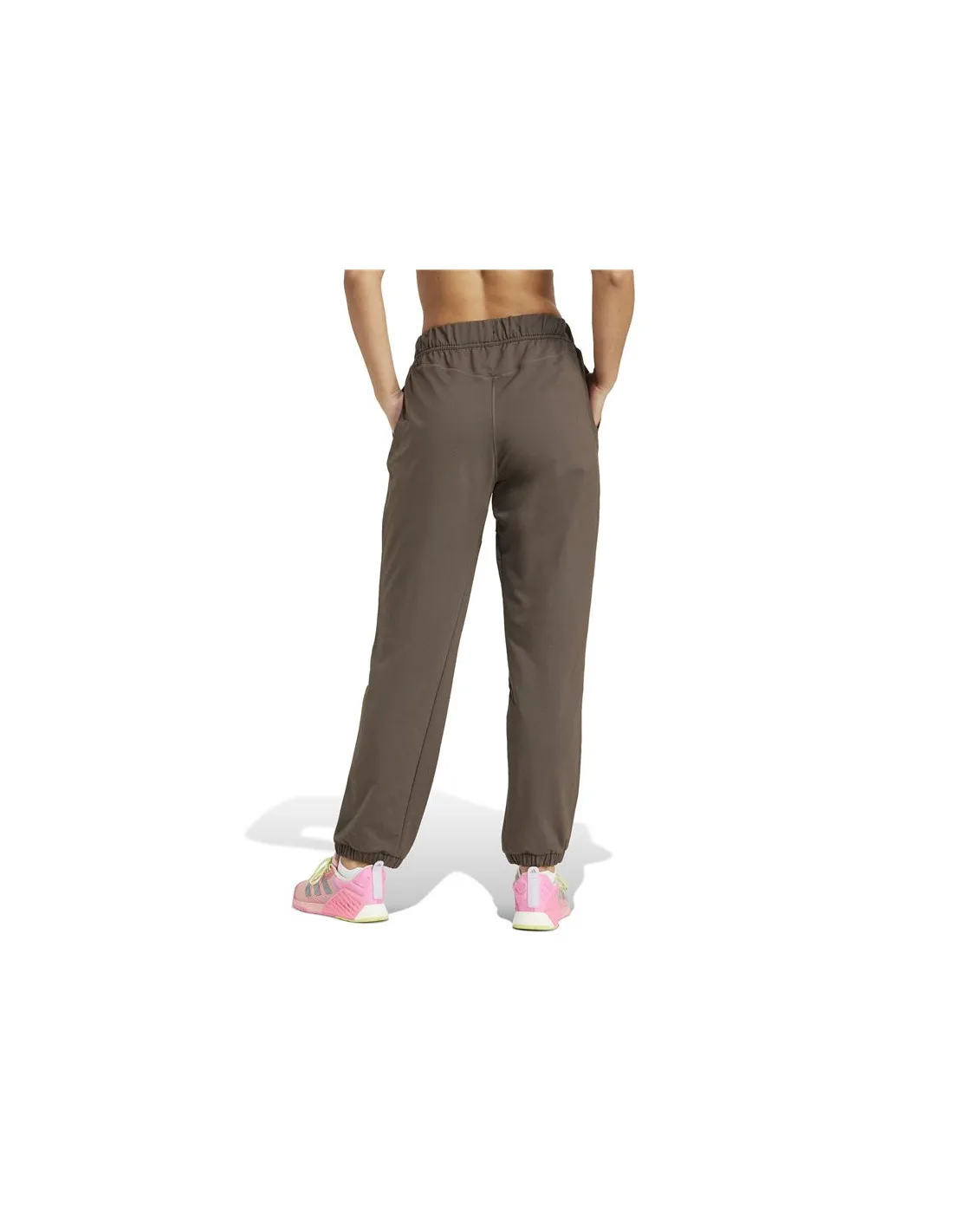 Pantalones de Fitness adidas Power Loose Fit French Terry Mujer Verde Oliva