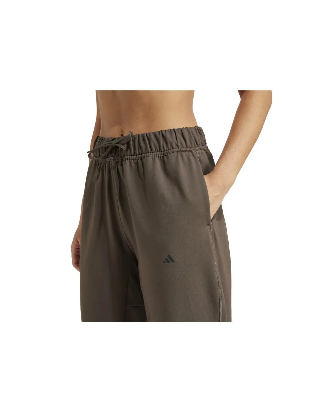 Pantalones de Fitness adidas Power Loose Fit French Terry Mujer Verde Oliva