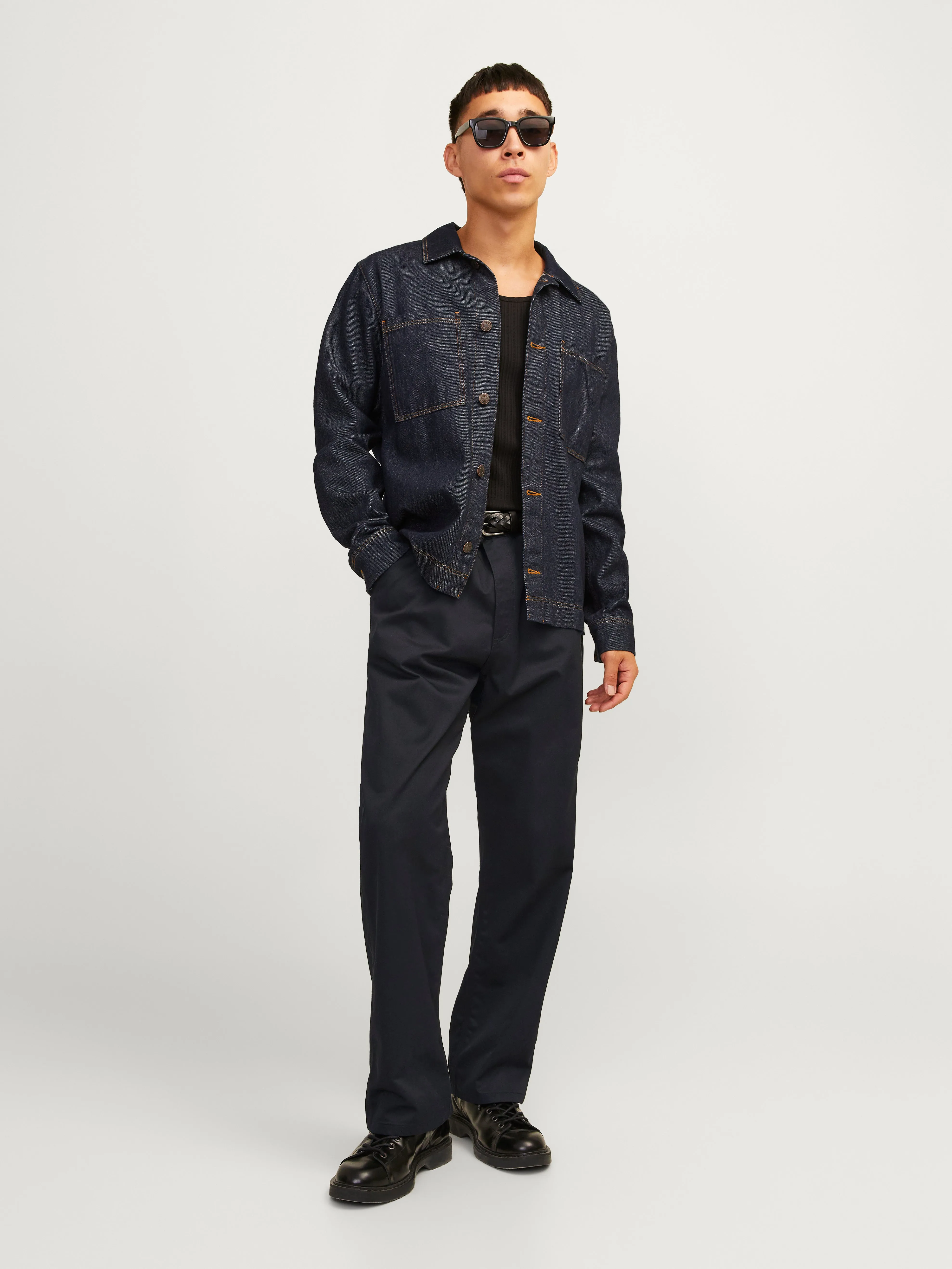 Pantalones worker Corte wide leg | Negro | Jack & Jones®