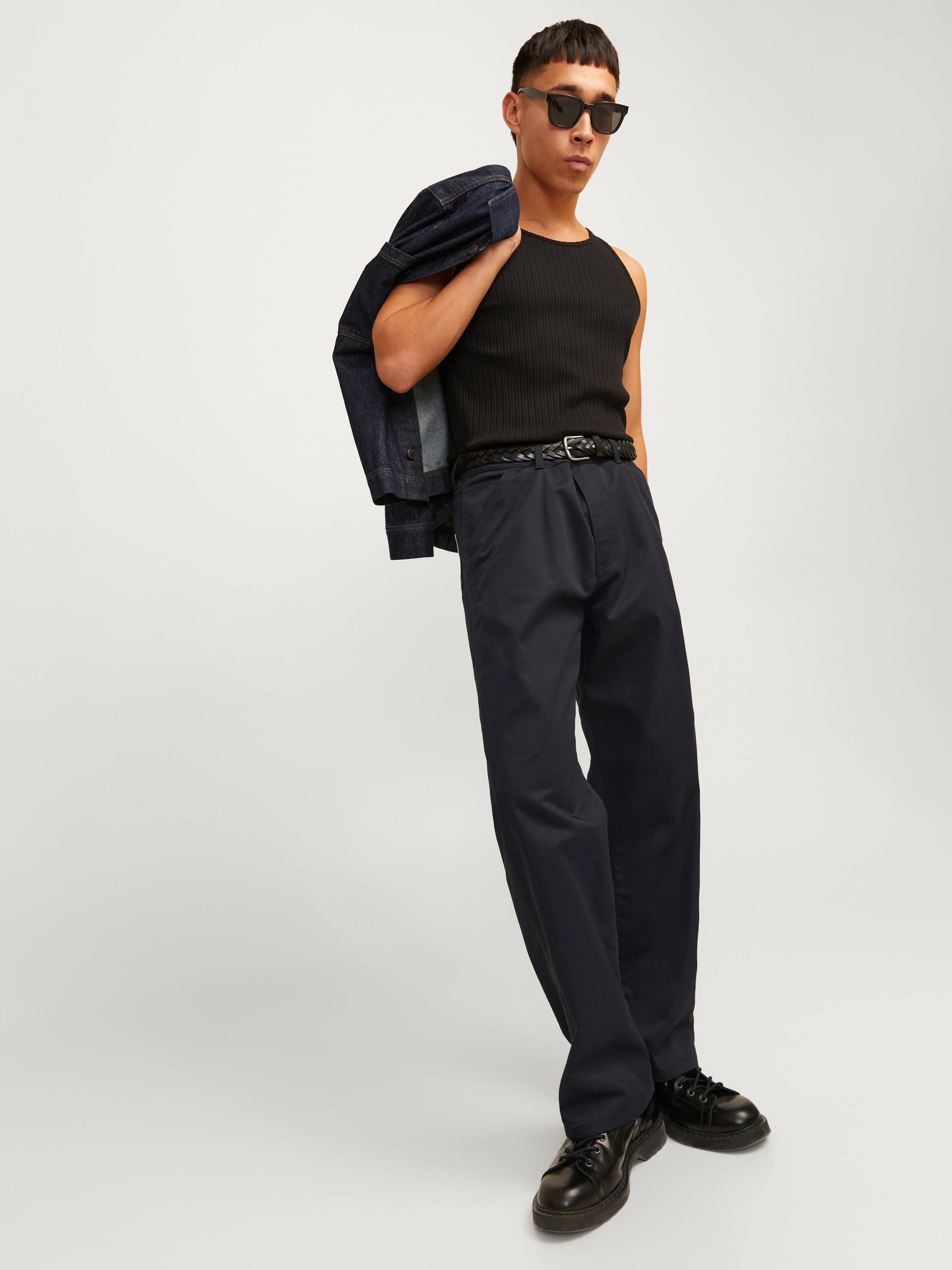 Pantalones worker Corte wide leg | Negro | Jack & Jones®