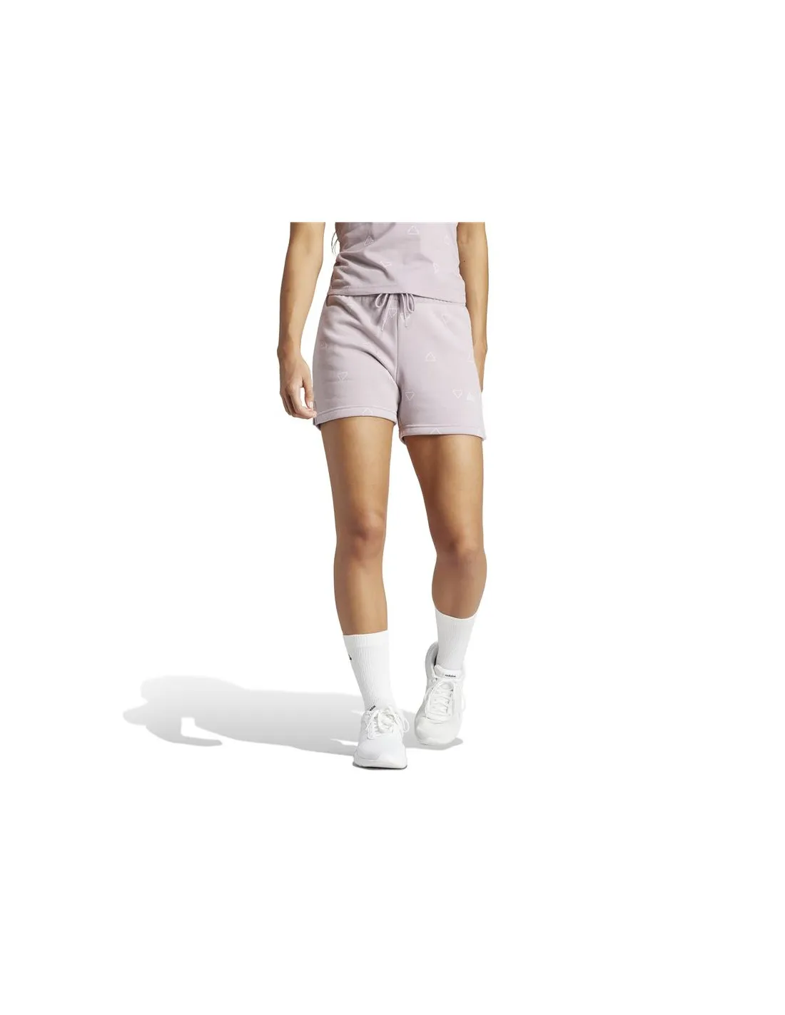 Pantalón adidas Mng Fleece Short Mujer Lila