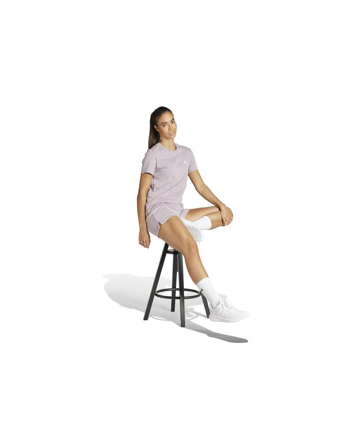 Pantalón adidas Mng Fleece Short Mujer Lila