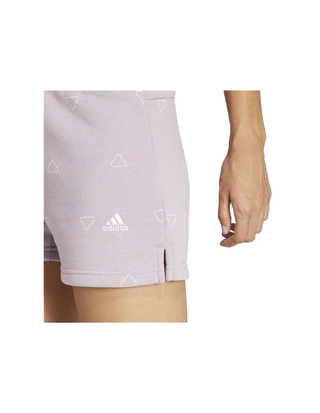 Pantalón adidas Mng Fleece Short Mujer Lila