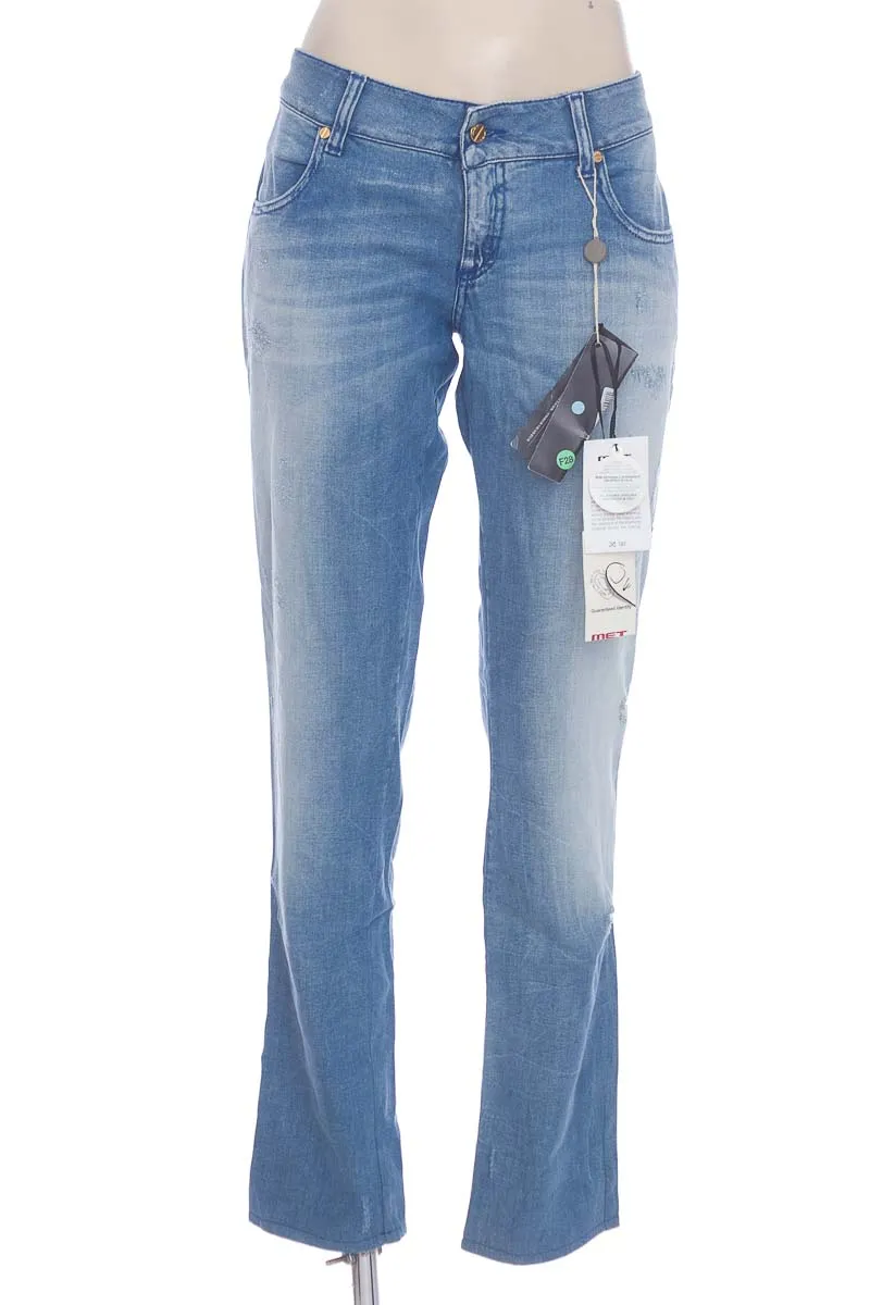 PANTALóN COLOR AZUL  MET