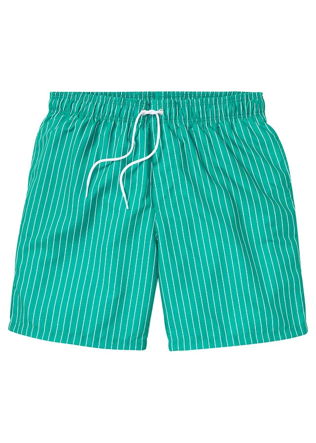 PANTALóN CORTO DE PLAYA VERDE MENTABLANCO DE RAYA