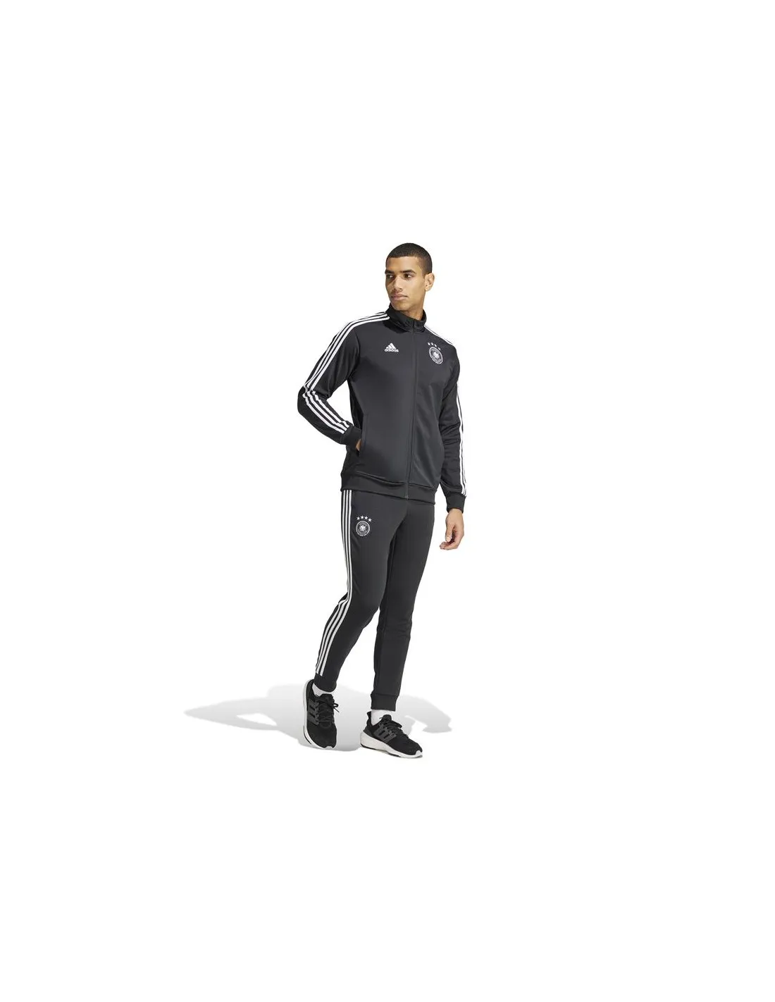 Pantalón de Fútbol adidas Alemania DNA Hombre Negro