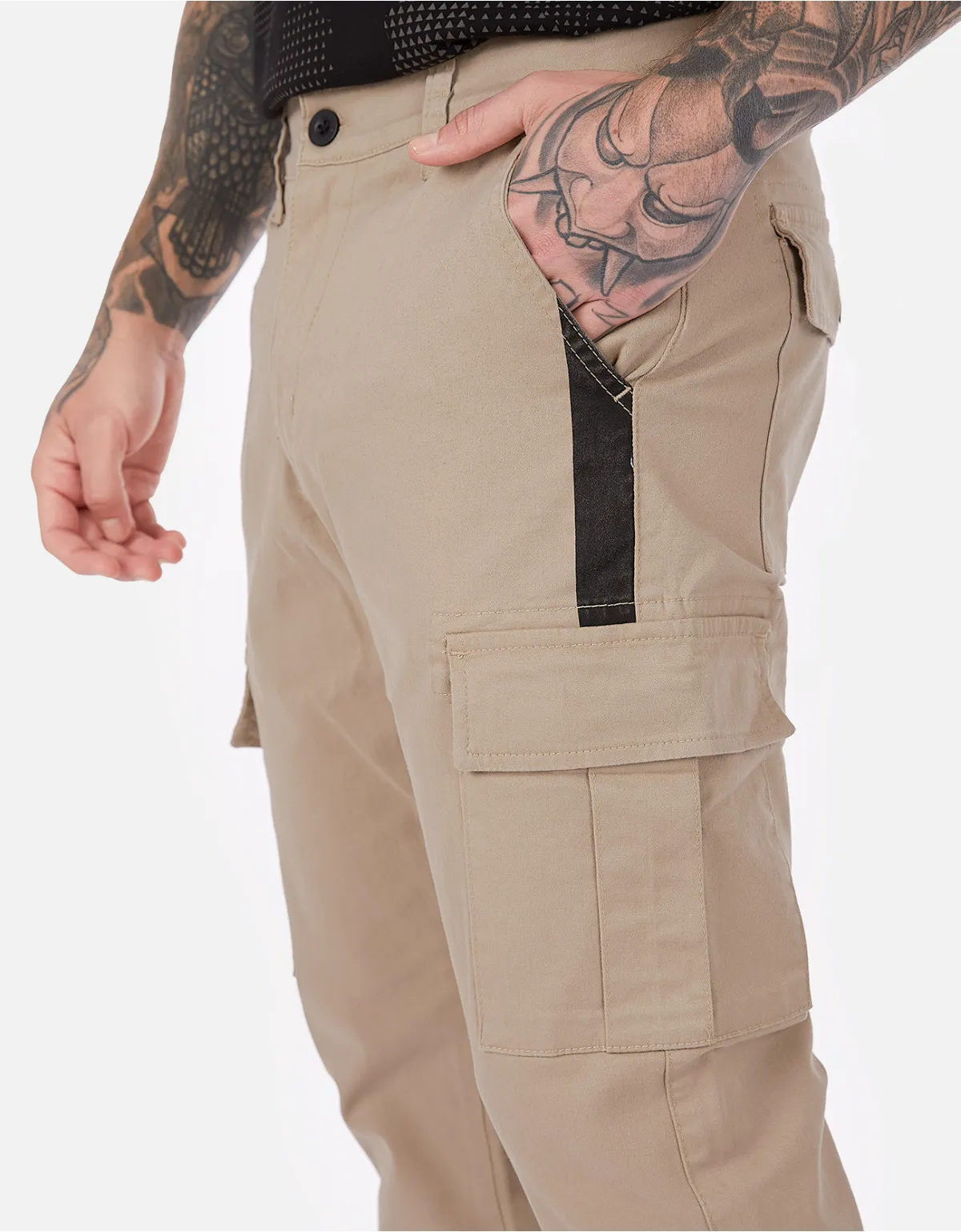 Pantalón jogger beige