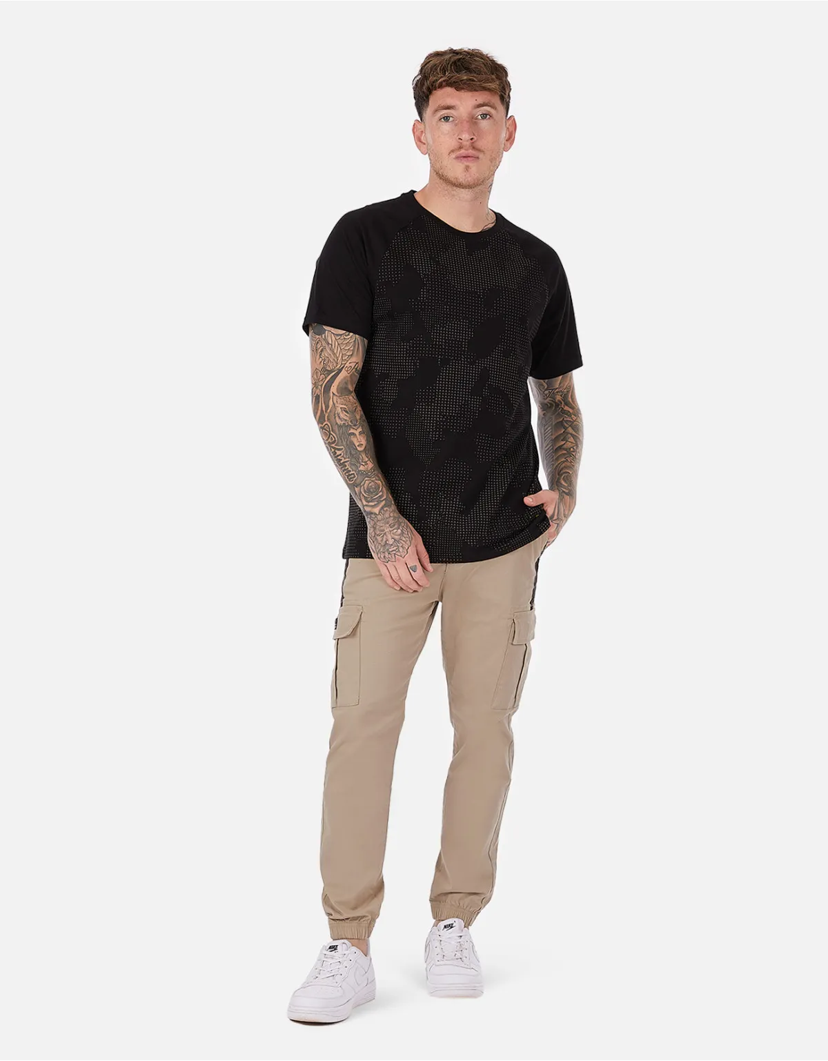 Pantalón jogger beige