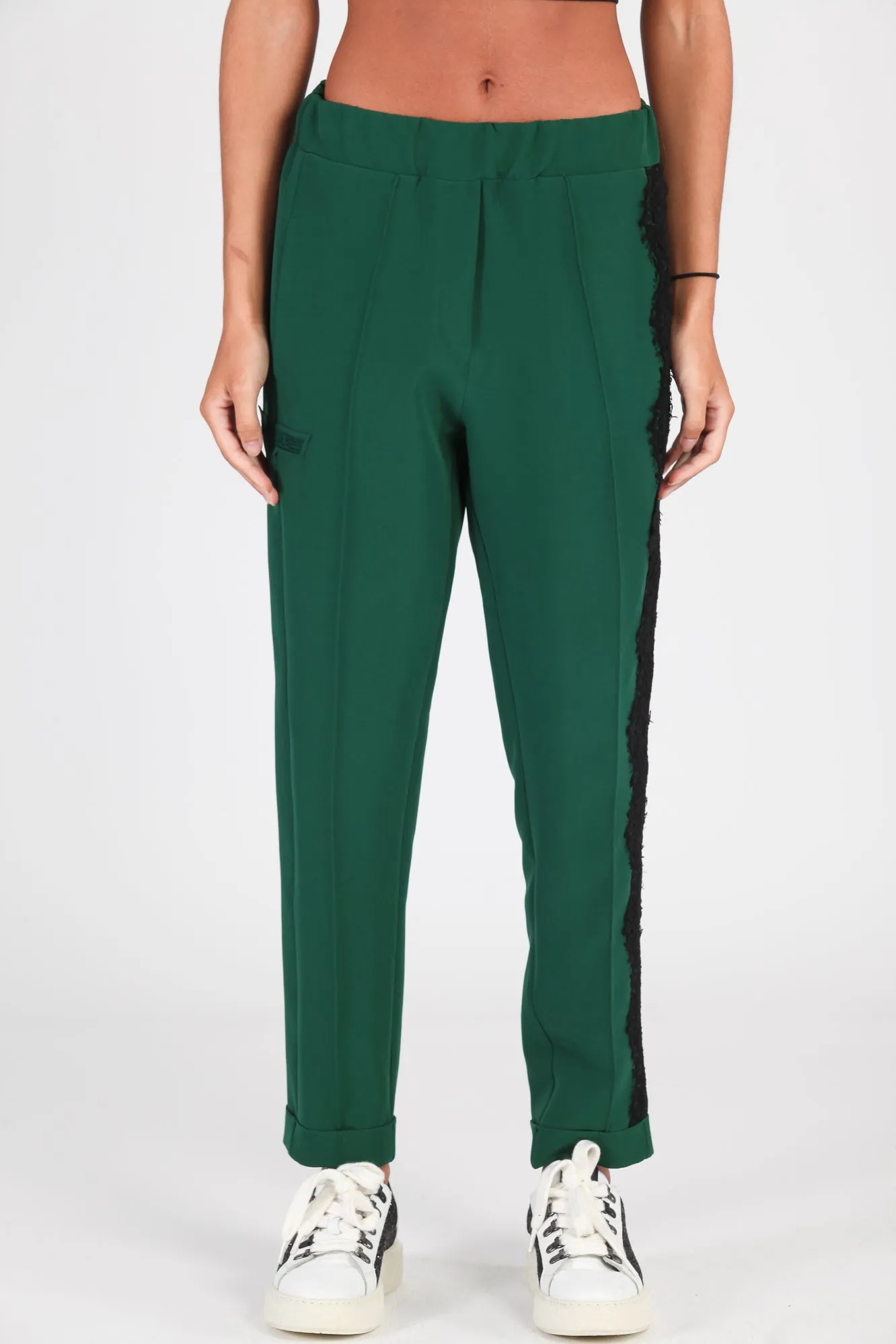 Pantalón traje blonda verde
