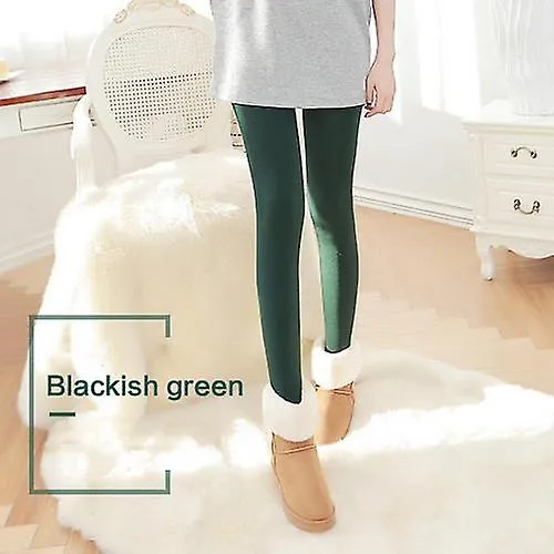 Pantimedias de lana cálidas Mujeres Leggings suaves Pantalones forrados de lana Leggings Pantalones de yoga gruesos