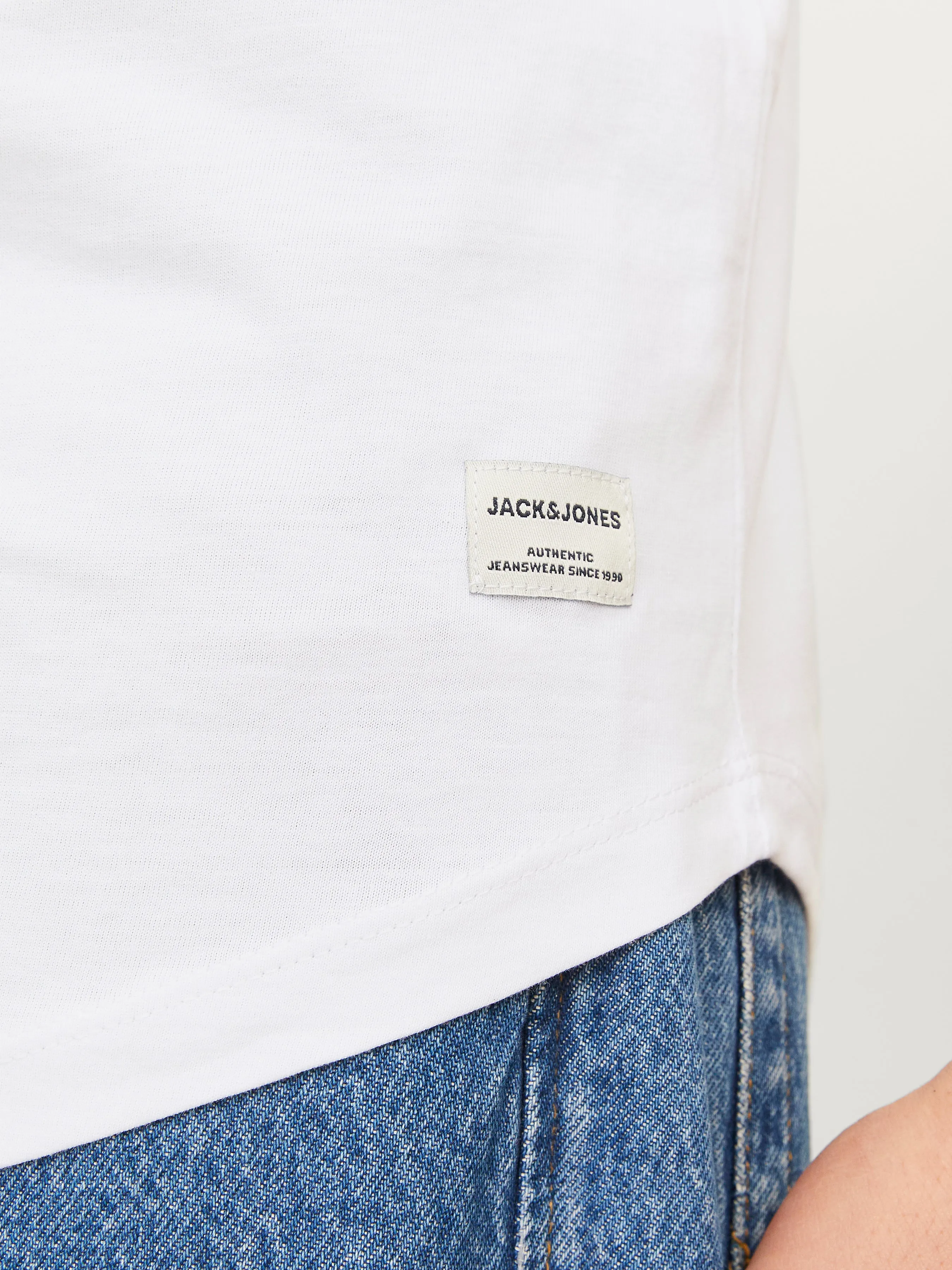 Paquete de 5 Camiseta Liso Cuello redondo | Negro | Jack & Jones®