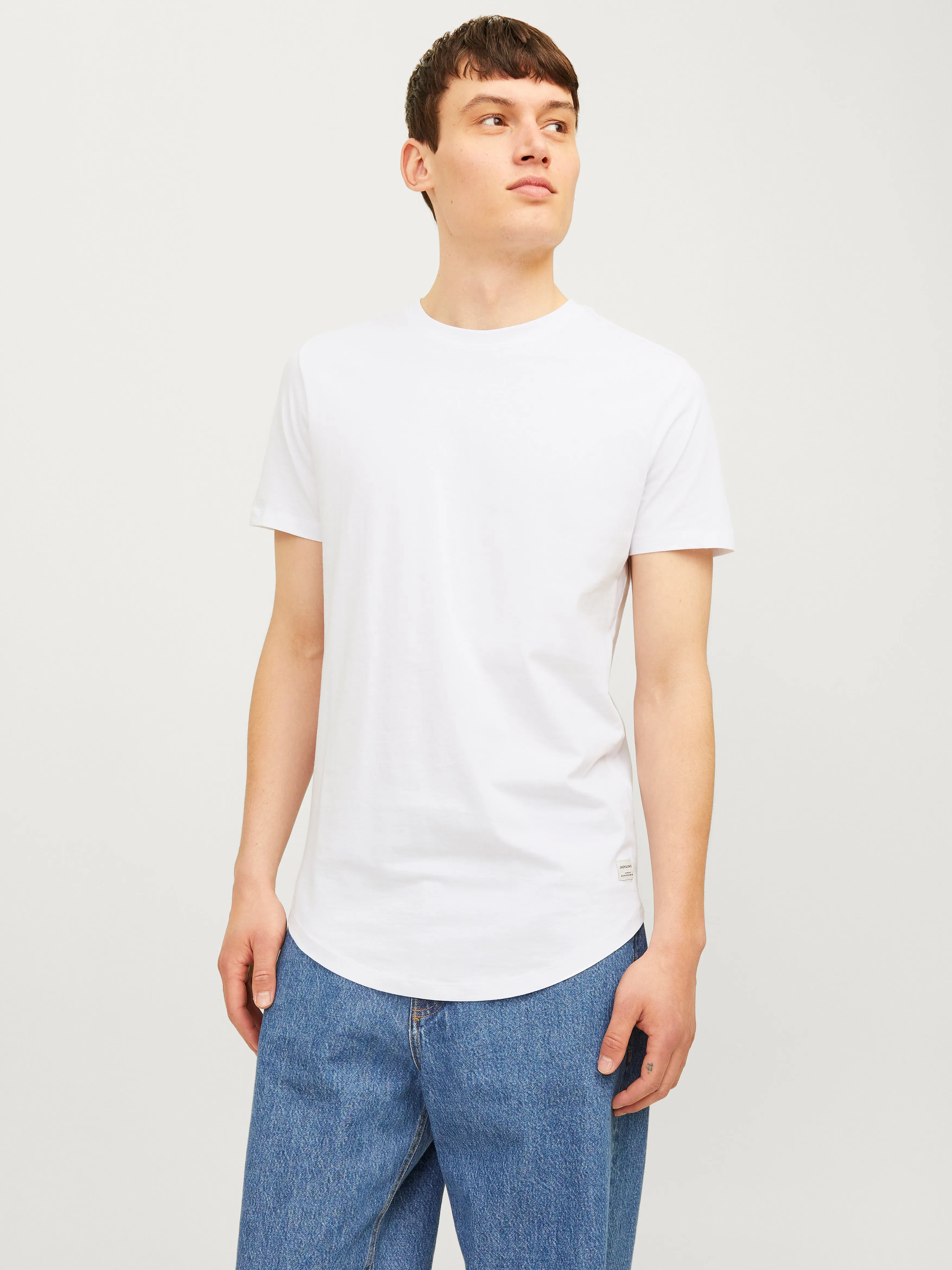 Paquete de 5 Camiseta Liso Cuello redondo | Negro | Jack & Jones®