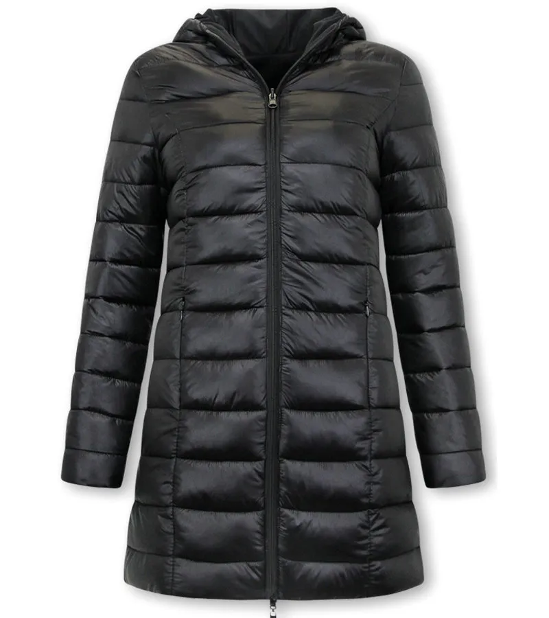 PARKAS REVERSIBLES MUJER CON CAPUCHA  21612162  NEGRO
