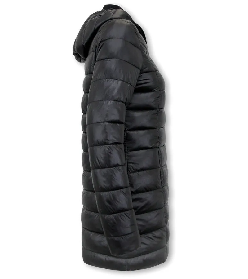 PARKAS REVERSIBLES MUJER CON CAPUCHA  21612162  NEGRO