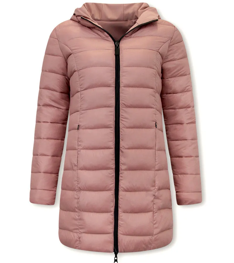 PARKAS REVERSIBLES MUJER CON CAPUCHA  2161P  ROSA