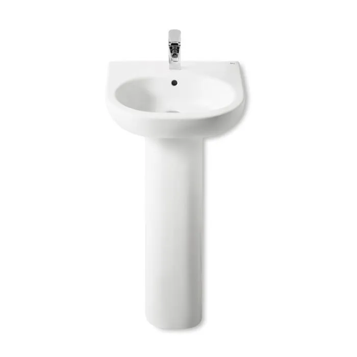 Pedestal para lavabo de porcelana Blanco Meridian Roca