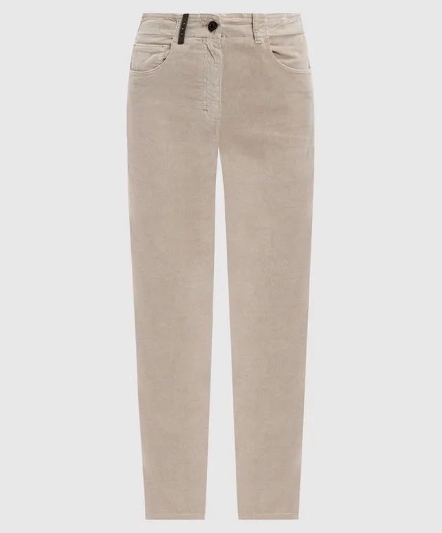 Peserico Beige corduroy pants