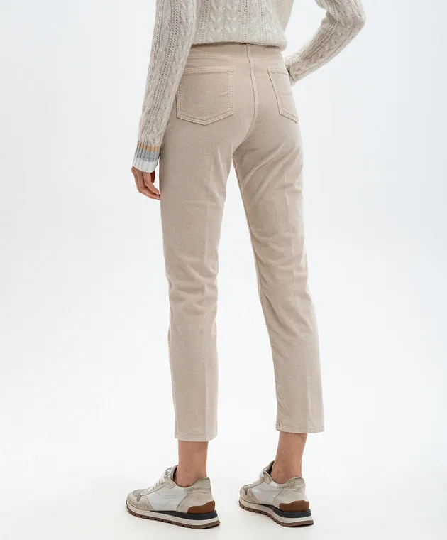 Peserico Beige corduroy pants