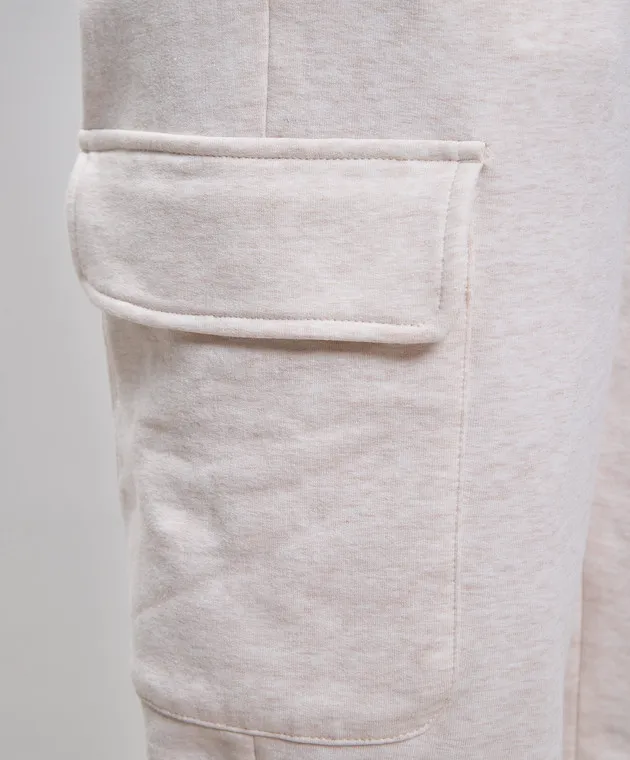 Peserico Beige melange cargo pants