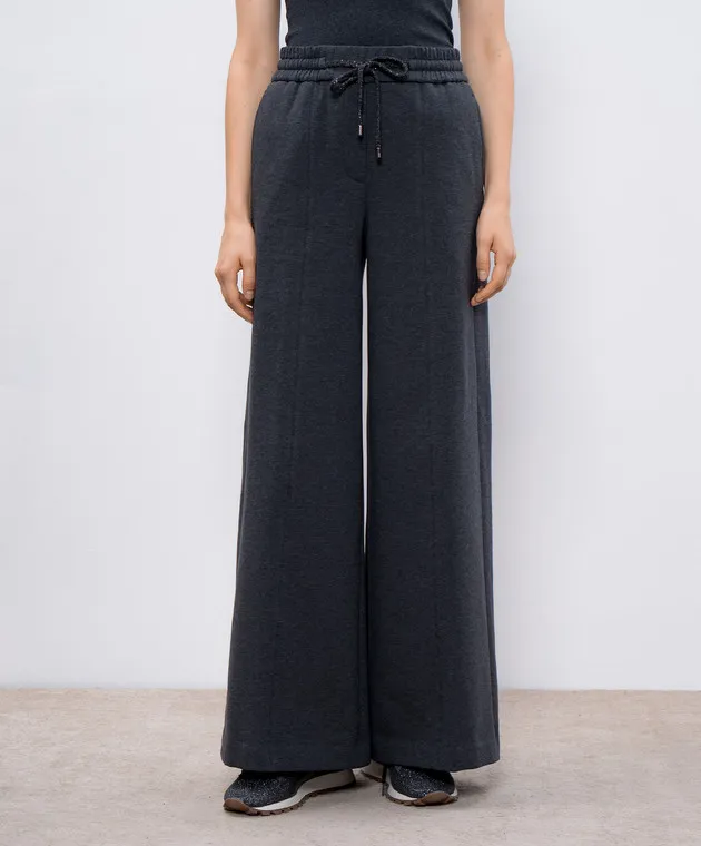 Peserico Gray melange pants