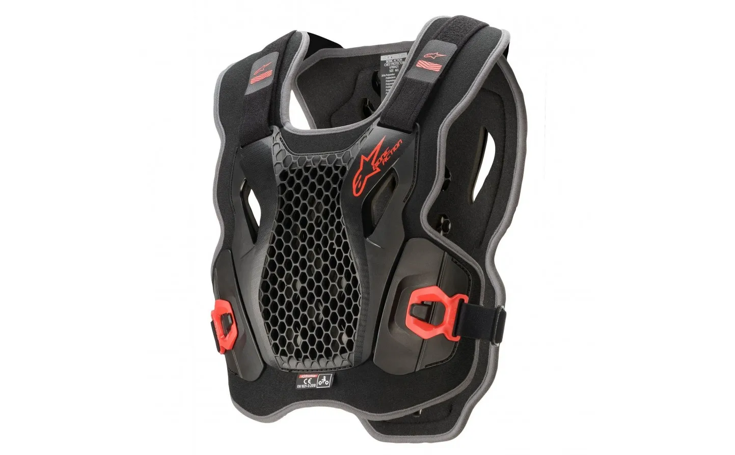 PETO ALPINESTARS BIONIC ACTION NEGRO ROJO |670042113|