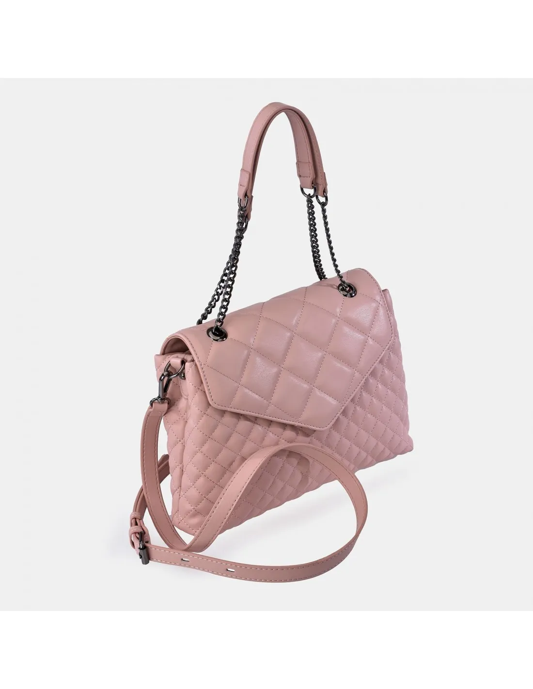 PIERRE CARDIN Bolso bandolera grande con cadena para mujer calidad Acolchado