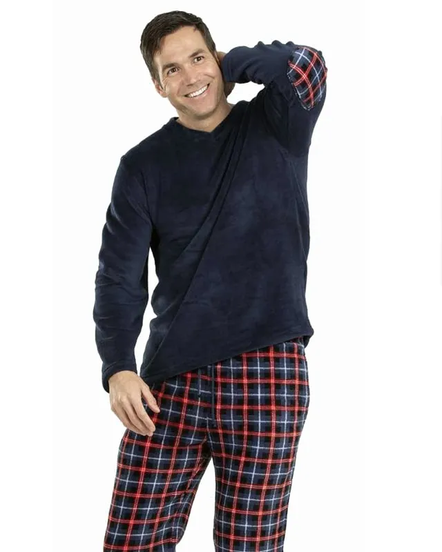 Pijama Pettrus Man Térmico Polar en azul