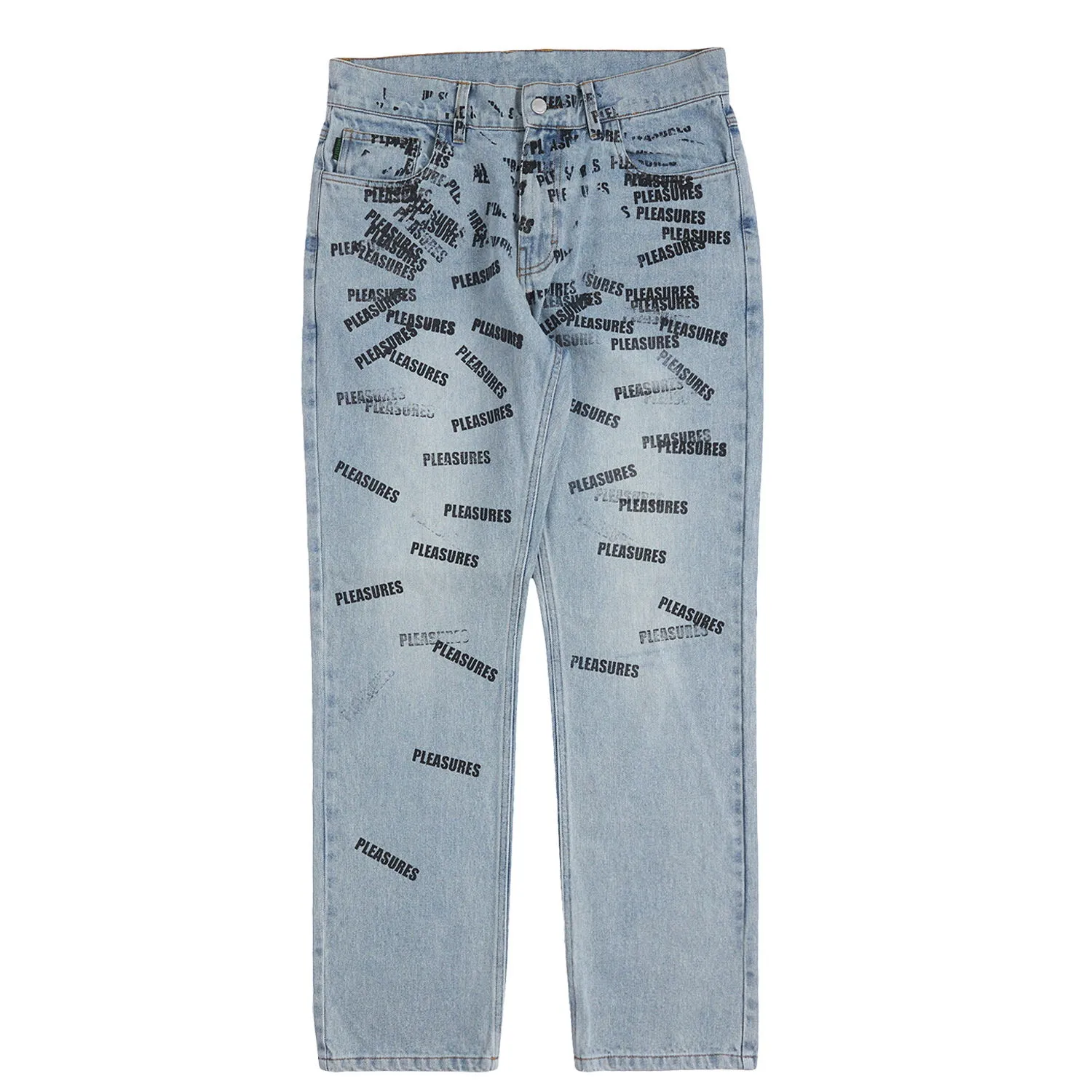 Pleasures Plop 5 Pocket Denim Washed Blue