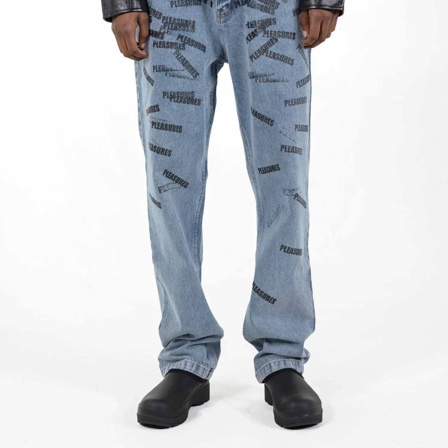 Pleasures Plop 5 Pocket Denim Washed Blue