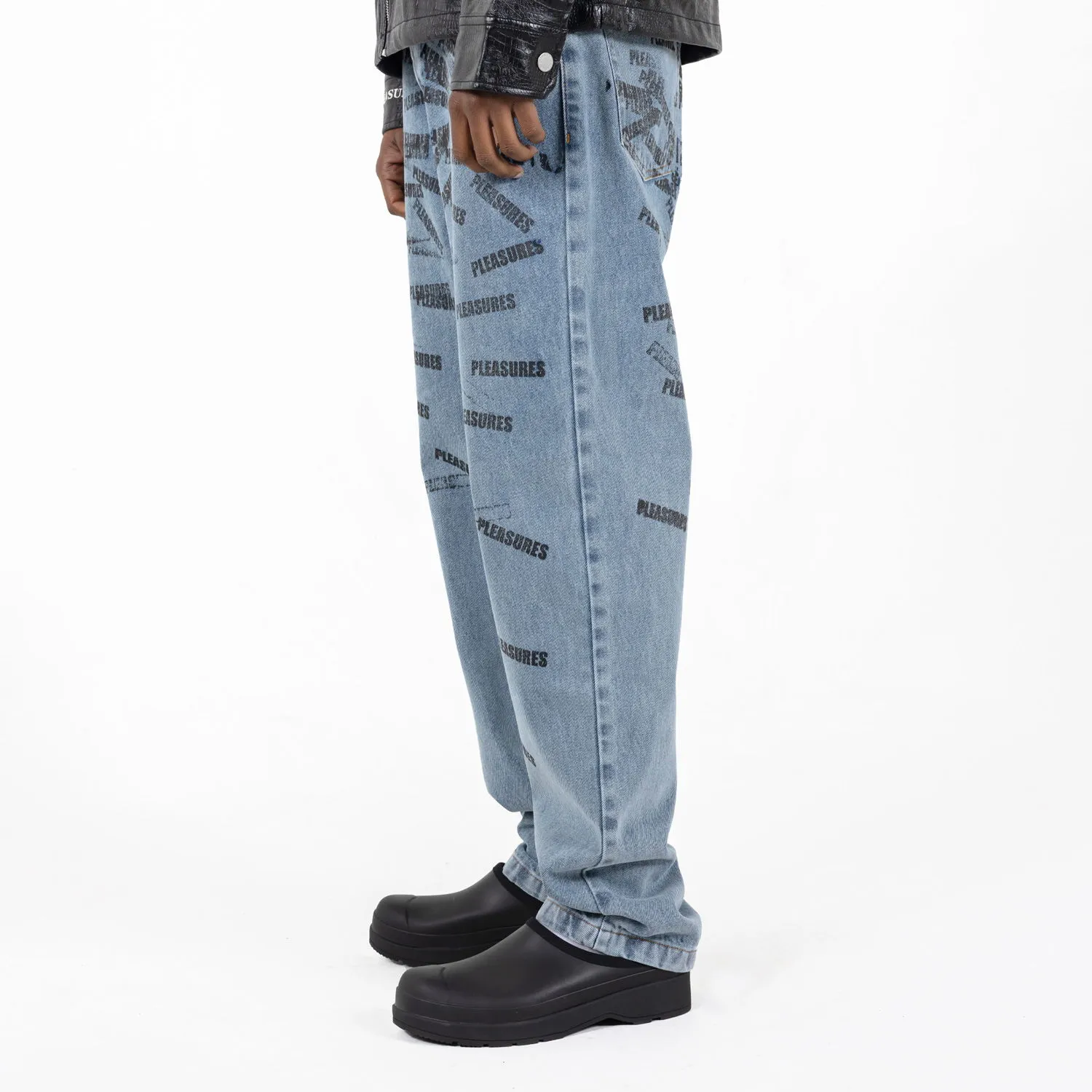Pleasures Plop 5 Pocket Denim Washed Blue