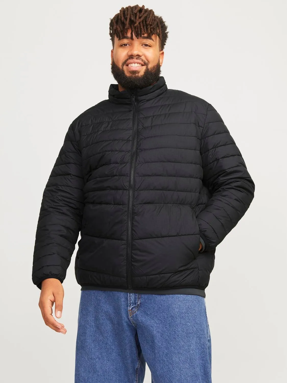 Plus Size Chaqueta corta acolchada | Negro | Jack & Jones®