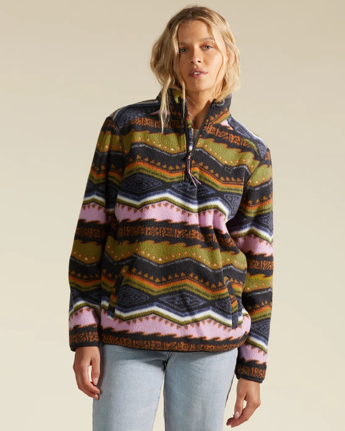Polar BILLABONG suave medio cuello para Mujer Boundary BLACK MULTI (6651) Ref.  F3WA11BIF2 multicolor