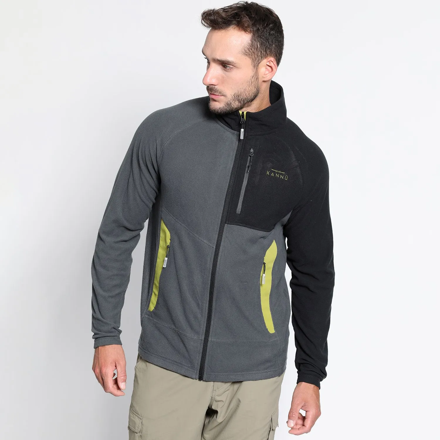 POLAR CUADRITOS CORTES HOMBRE