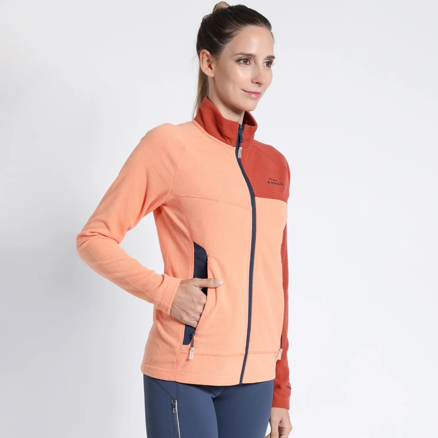 POLAR CUADRITOS CORTES MUJER