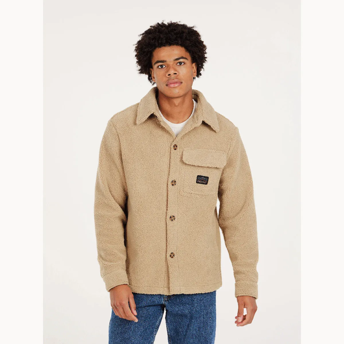 Polar Hombre Prtrundis Heavy Shirt Protest Marrón