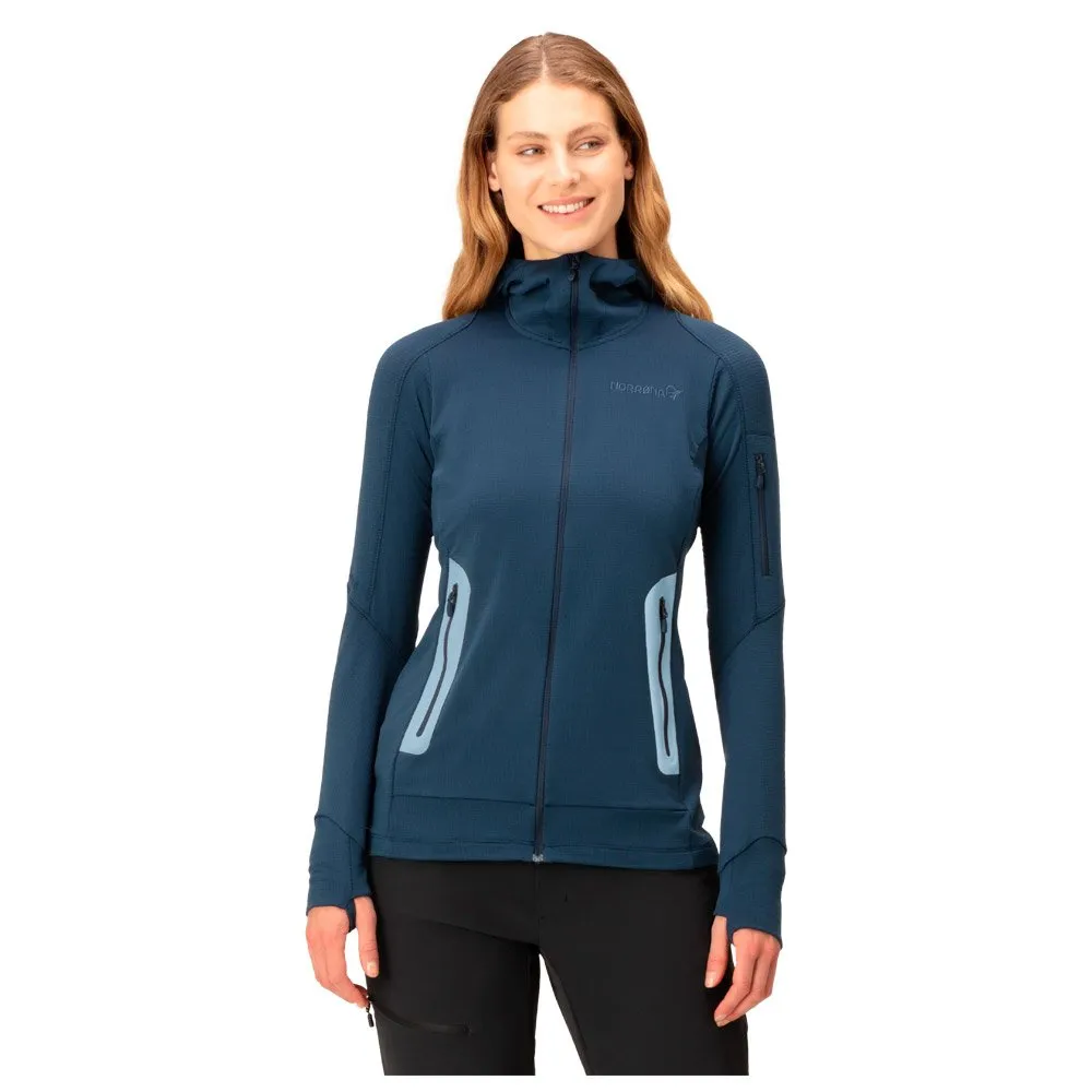 Polar Norrona falketind Power Grid Hood W's Indigo Night
