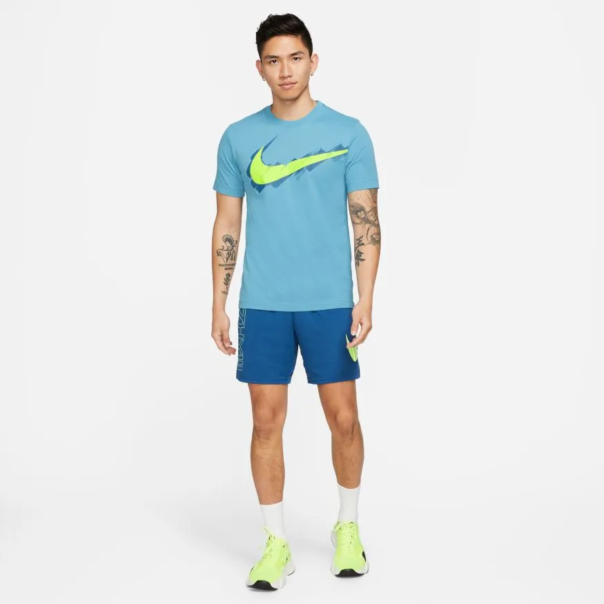 POLERA ENTRENAMIENTO HOMBRE NIKE NIKE DRIFIT SPORT CLASH CELESTE