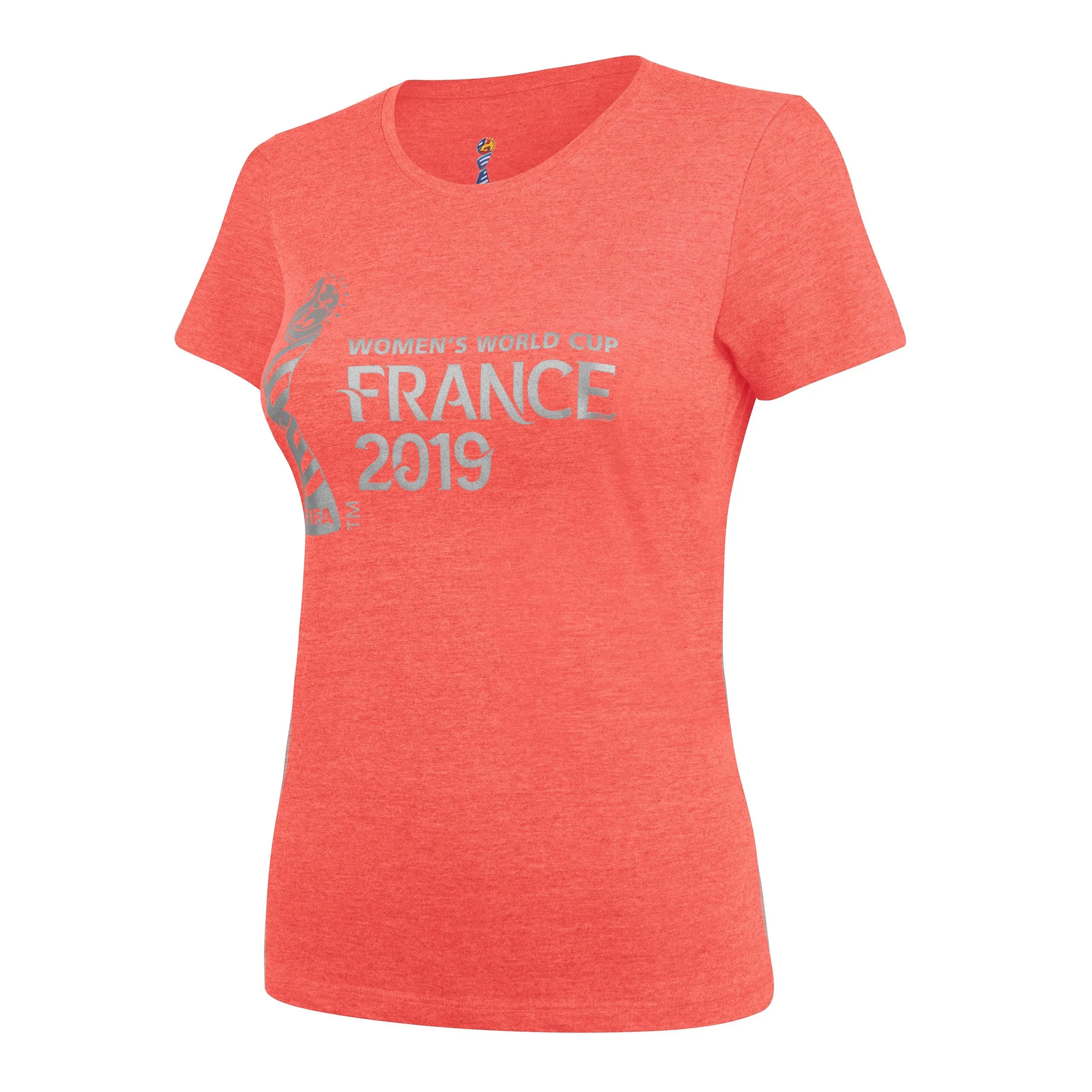 Polera Mujer Fifa Mundial Femenino Francia 2019 Coral