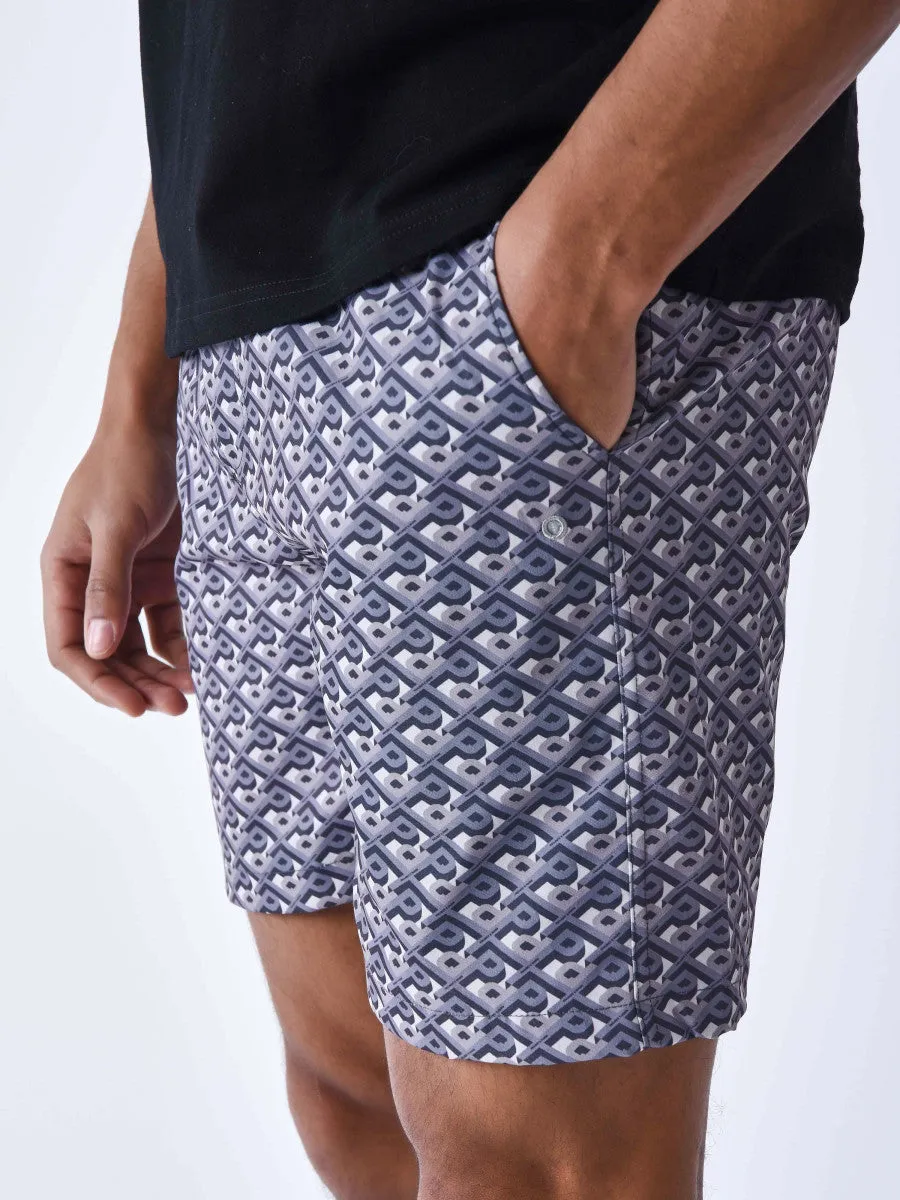 PROJECT X PARIS BERMUDA BAñADOR CORTO ESTAMPADO GRAPHIC GAZE  GRIS